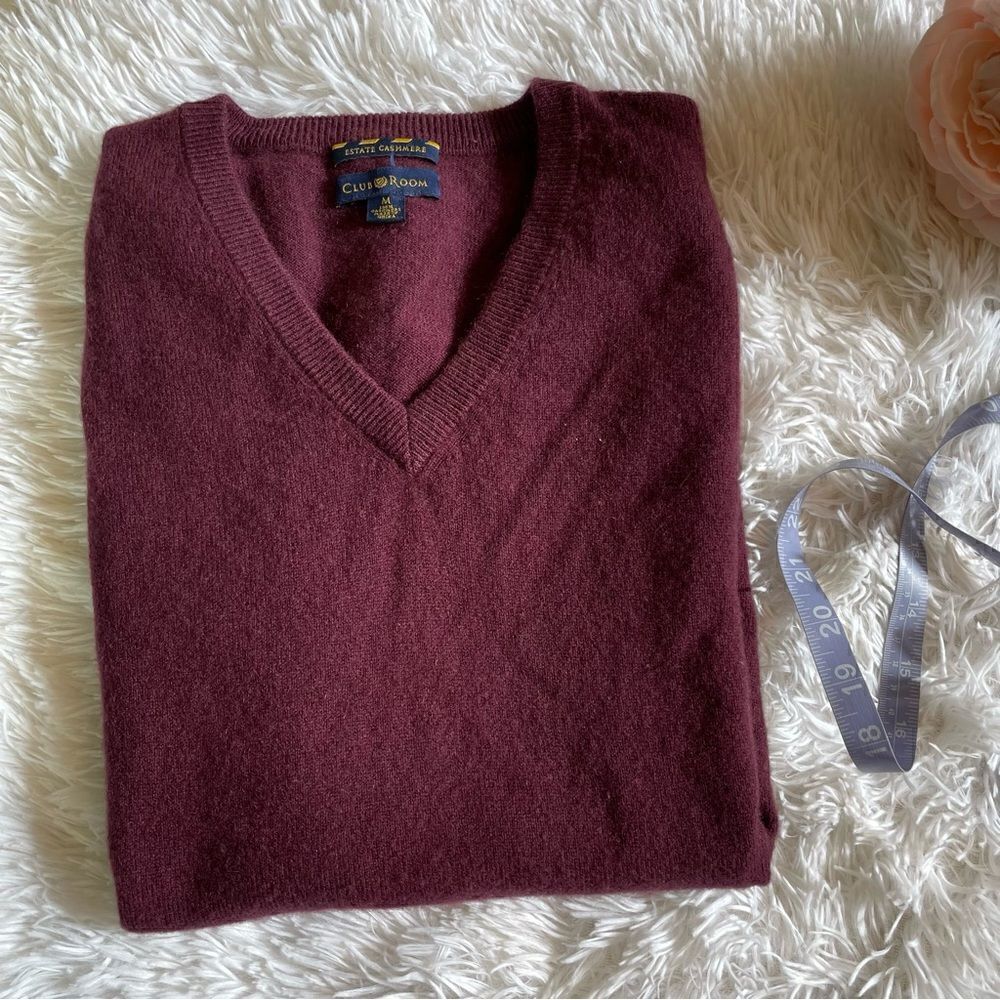 CLUB ROOM CASHMERE VEST   - Picture 3 of 7